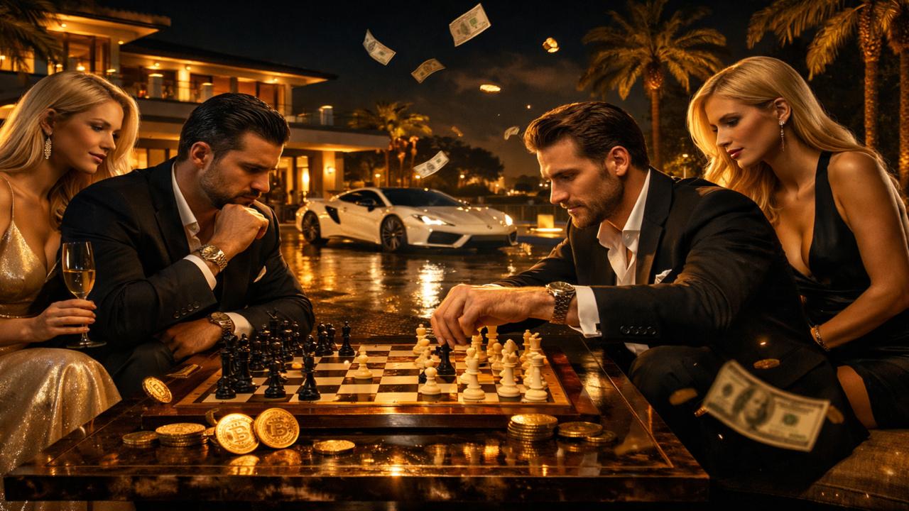 Jogar xadrez online valendo dinheiro com ganhos reais em Bitcoin e BRL